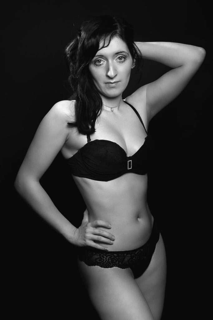 Intimate boudoir setting