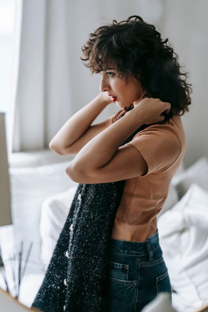 Intimate boudoir setting