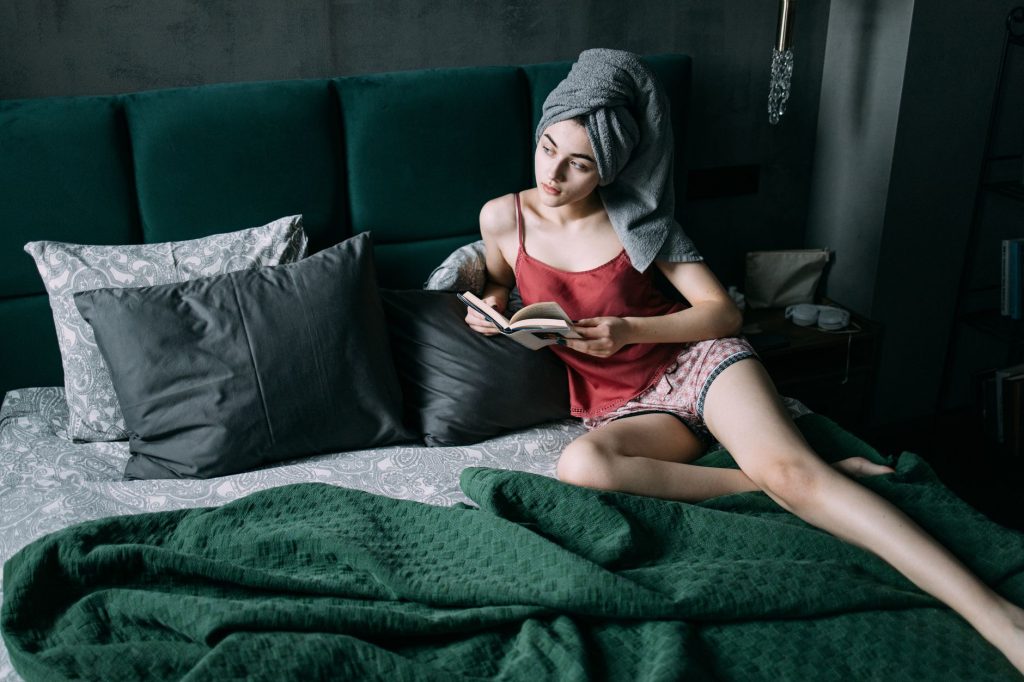 Intimate boudoir setting