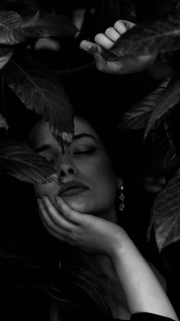 Intimate boudoir setting