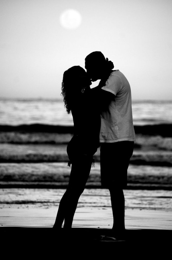 Couple embracing