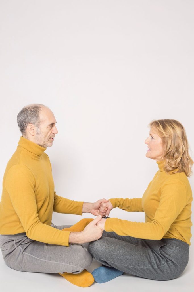 Couple embracing