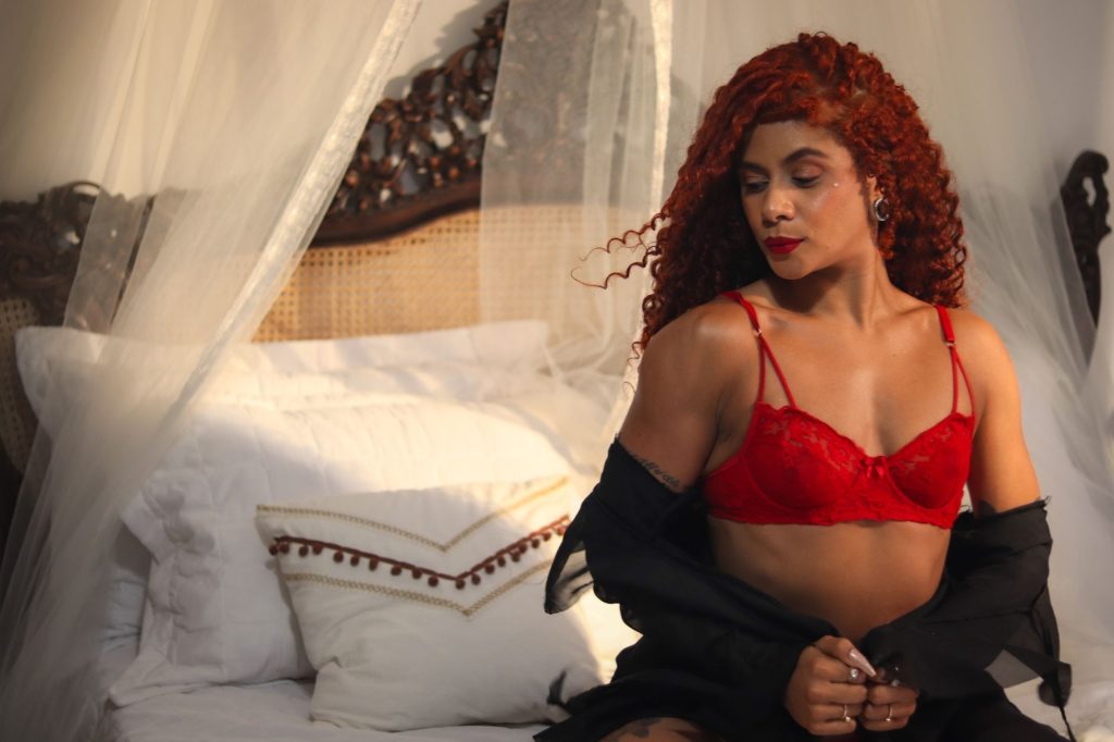 Woman in lingerie