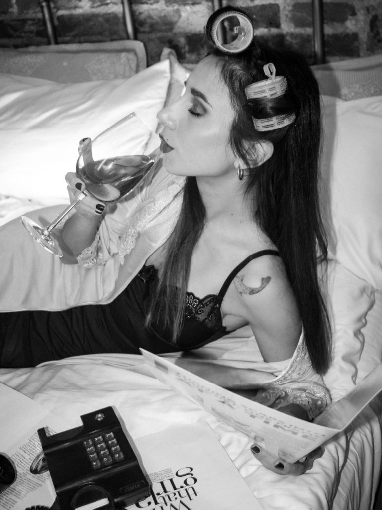 Woman in lingerie